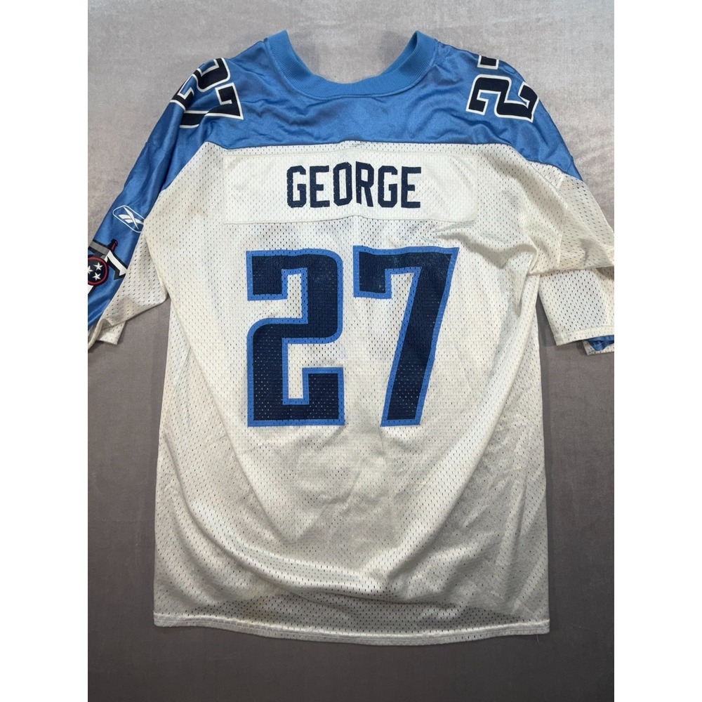 Vintage Reebok NFL Tennessee Titans Eddie George Jersey Size XL‎ White